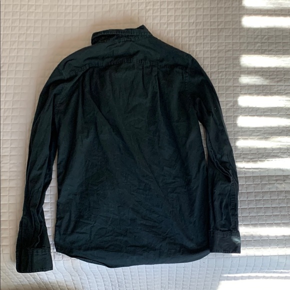 Buck Mason Black Button Down Shirt, Small - Picture 7 of 9